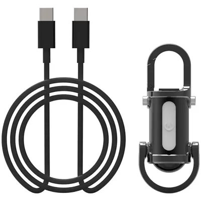 Waterproof Keychain Flashlight (UV fənərlər) - black-for-export-only