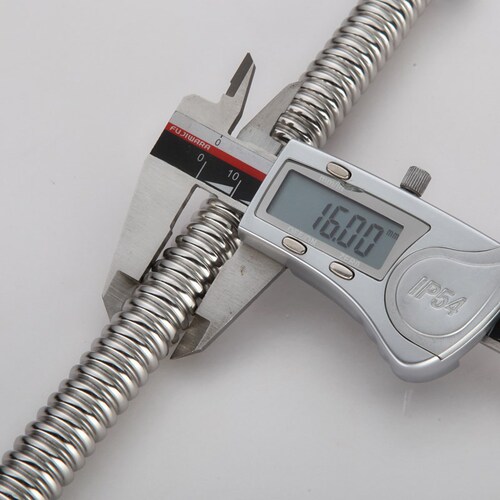 OD59 wholesale stainless steel pressure-resistant water pipe 4-point water heater hot and cold water inlet aluminum steel hose toilet triangle valve connection