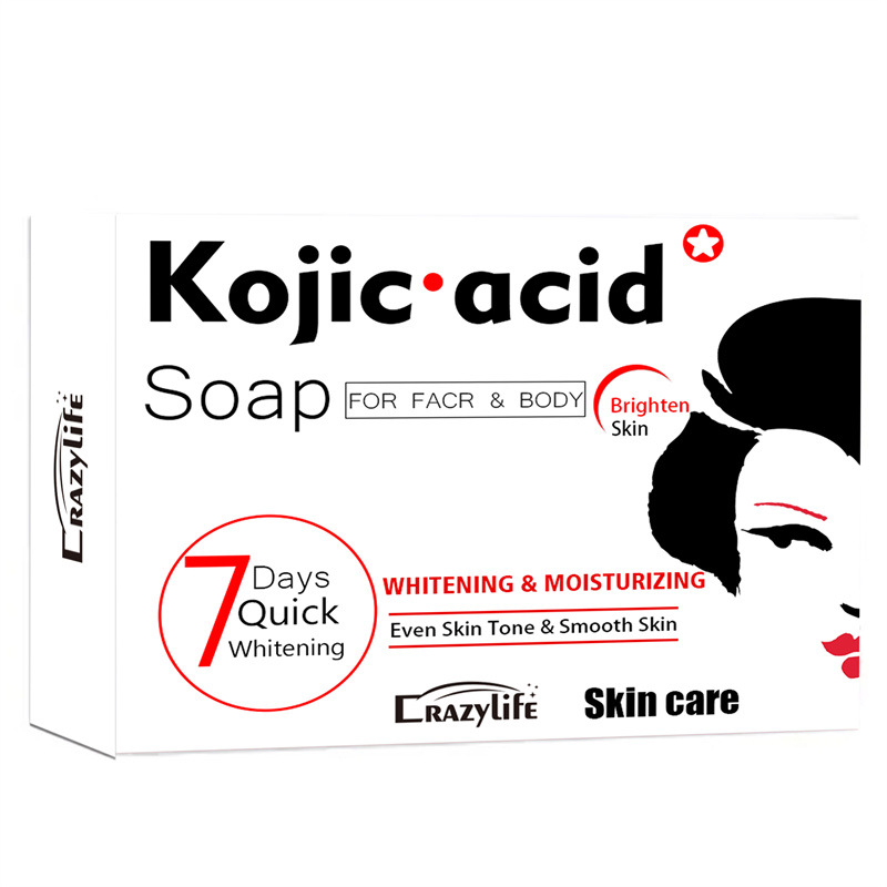 Crazylife Bicolor Kojic Acid Skin, Refreshes and Moisturizes the Face, Handmade Soap, Bathing Soap_voghion.com