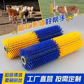 牛体蹭痒刷牛体滚刷奶牛自动按摩刷挠痒痒立式旋转牛体刷农场专用