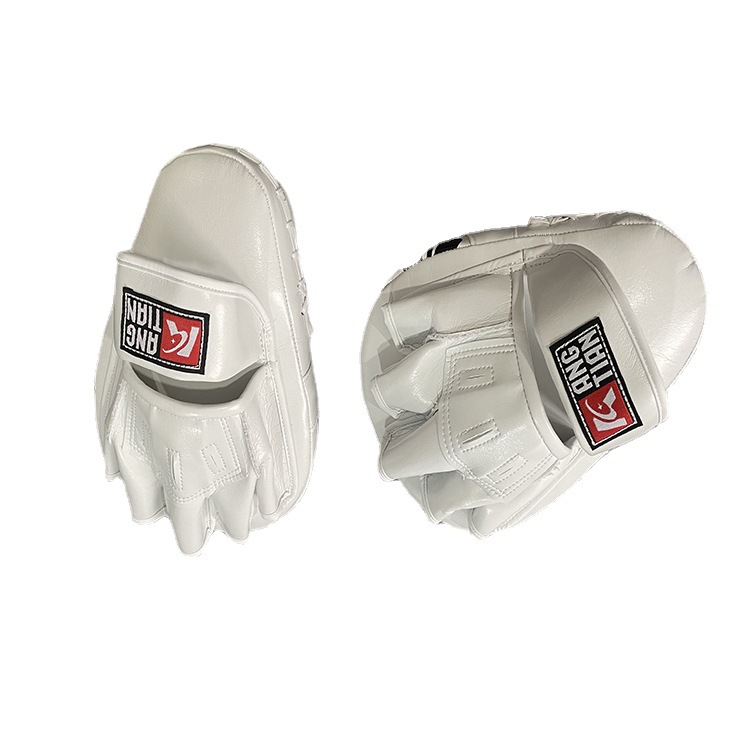 Los fabricantes suministran material de microfibra boxeo objetivo de mano grande logotipo opcional varias especificaciones objetivo de mano grande de boxeo