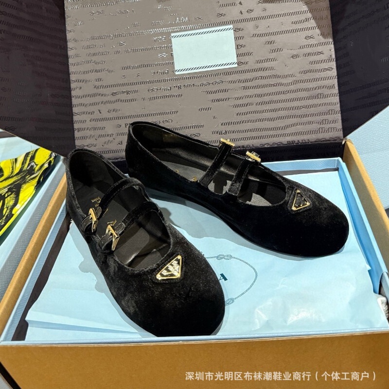 2025春秋新款英伦风芭蕾舞鞋女潮流时尚浅口百搭单鞋平底玛丽珍鞋|undefined
