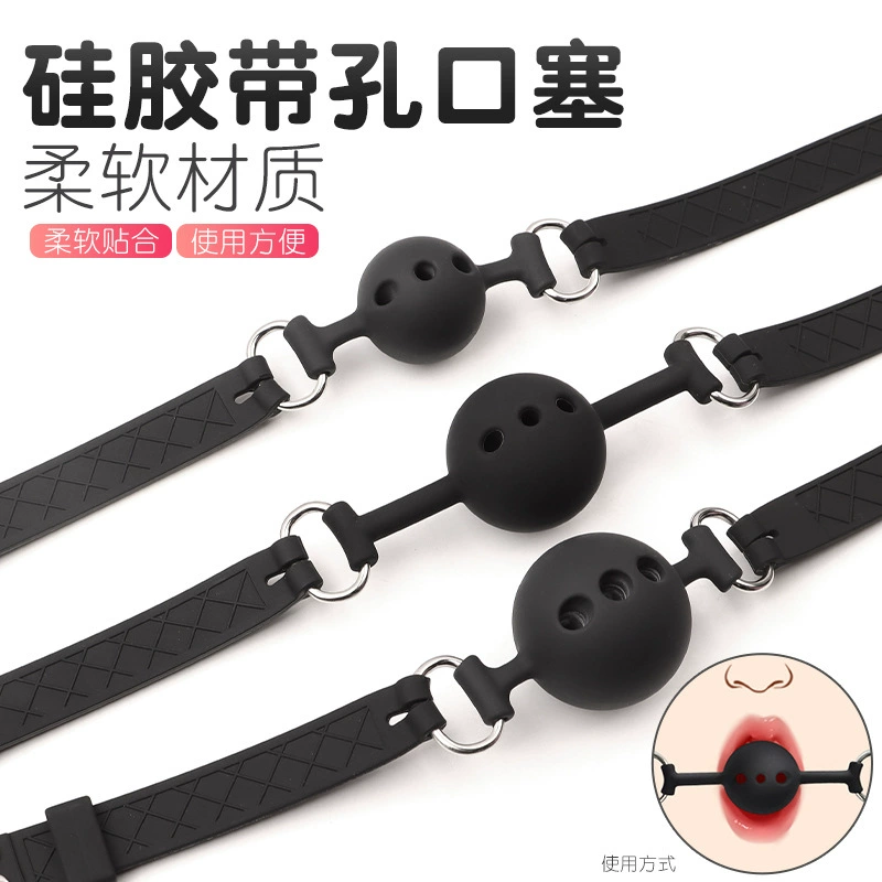 Sm mouth shackle water polo torture tools sex toy stuff female slave training tools silicone mouth tuck alternative gag ball