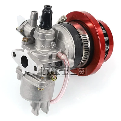 49Cc Mini Motorcycle Accessories Sports Car Small Off-Road Toria Two-Stroke Engine Carburetor with Air Filter (Other starting systems) - air-filter-red