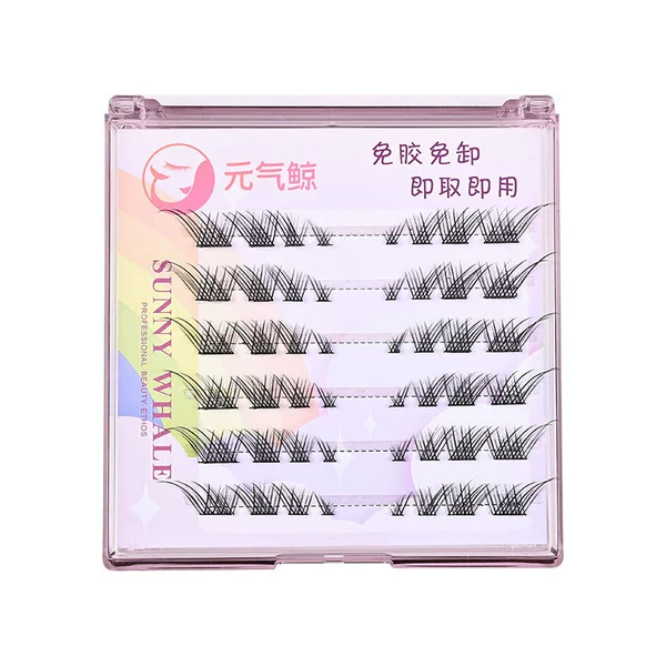 Glip -free oblique fake eyelashes