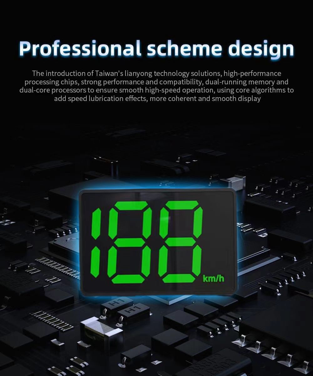 HUD Head-Up Display, Car Speed Display (KM/H, MPH), can be shipped on behalf of customers [Exclusively for cross-border e-commerce]