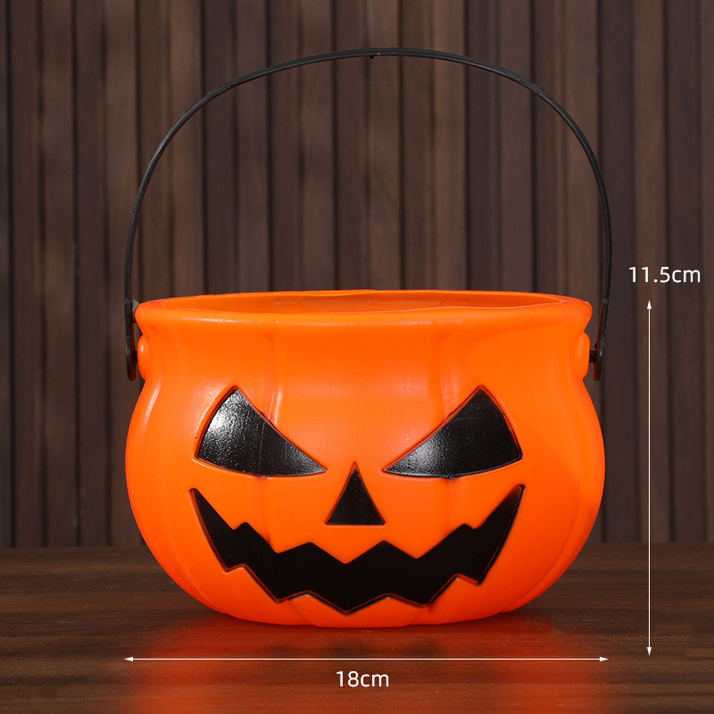 Cubo Decorativo de Calabaza de Halloween de Plástico para Bares y Fiestas image 13