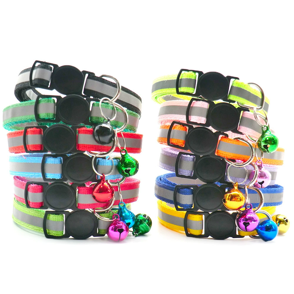 Шеи собаки воротника кота ткани воротник колокола отражательной декоративной Регулируемый покрашенный