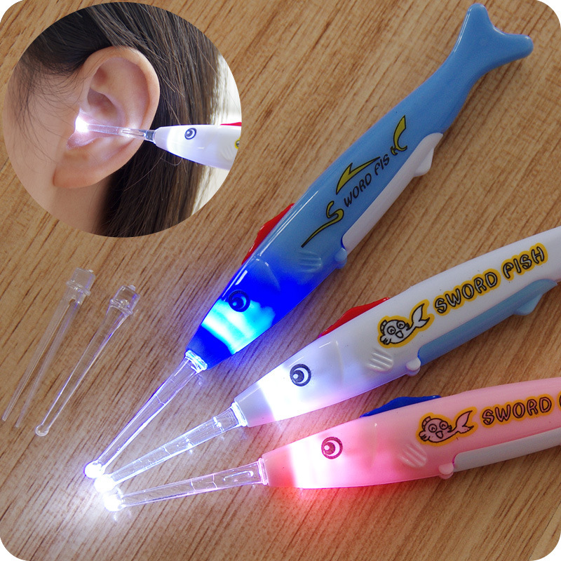 Cartoon removable hygienic glowing ear picking for children and…