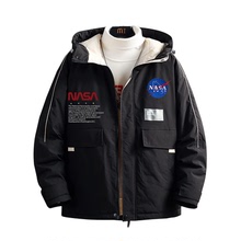2022新品冬季NASA品牌外套潮牌运动休闲舒适男装棉衣外套工厂直销