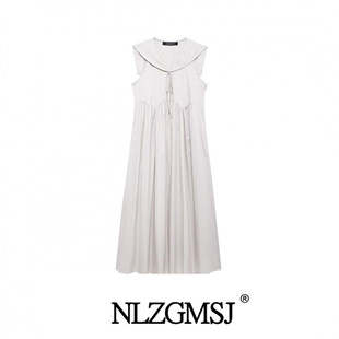 Autumn 2024 New Women's Clothing European and American Style Fashion Bow Decoration Midi dress 4764808
