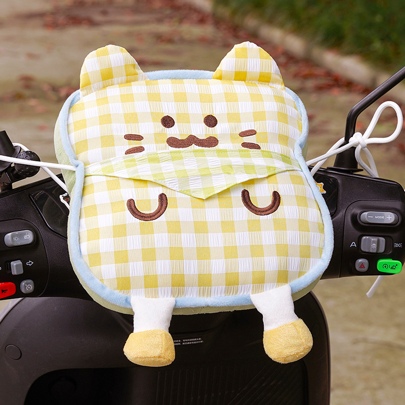 Electric Vehicle Children's Front-Mounted Anti-Collision Pad, Cartoon Cute Thickened Head Protection Pad, Universal Cat-Shaped Anti-Collision Pad