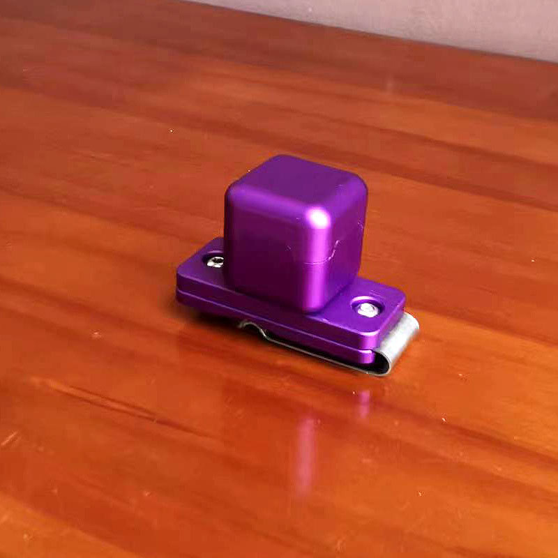 Cinturón cuadrado de aluminio hebilla tipo chocolate tapa metal chocolate clip traje billar varilla cuero cabeza accesorios suministros de billar