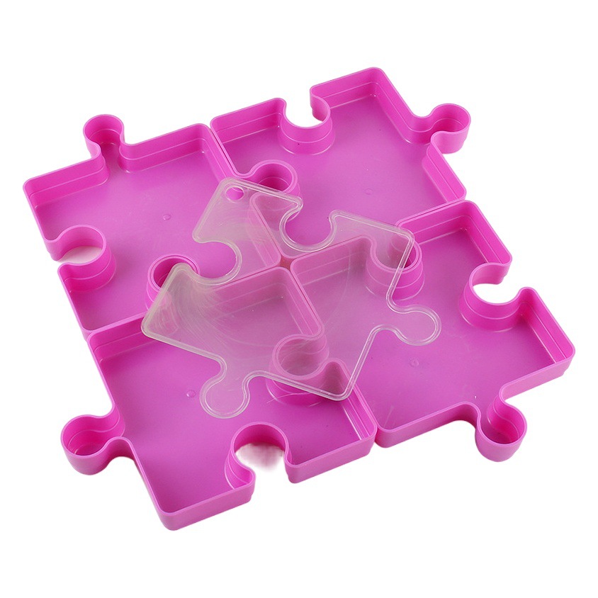 Fuente de la fábrica 1000 unidades rompecabezas adultos niños rompecabezas avanzado costura caja de almacenamiento Street View caja de bloques de construcción