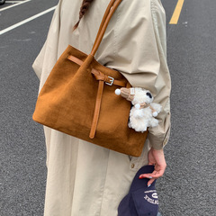 大容量小众手提托特包女2025新款潮流时尚百搭高级质感单肩斜挎包