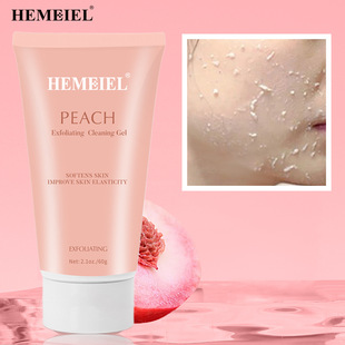 HEMEIEL-Cross-border Peach Exfoliating and Cleaning Gel 60g English Peach Cleans and Brightens Skin Color
