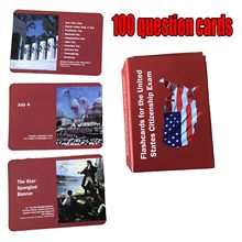 新款美国公民入籍考试100个问题卡片US Citizenship Flash Cards