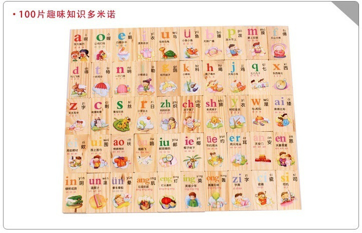 Informática para niños dominó 100 unidades logotipo del coche dominó rompecabezas educación temprana bloques de construcción Juguetes