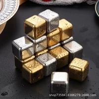 304 из нержавеющей стали Ice Wine Stone Металлический набор ледяных зерен Пивной напиток Виски быстрозамороженный винный набор может циркулировать кубики льда