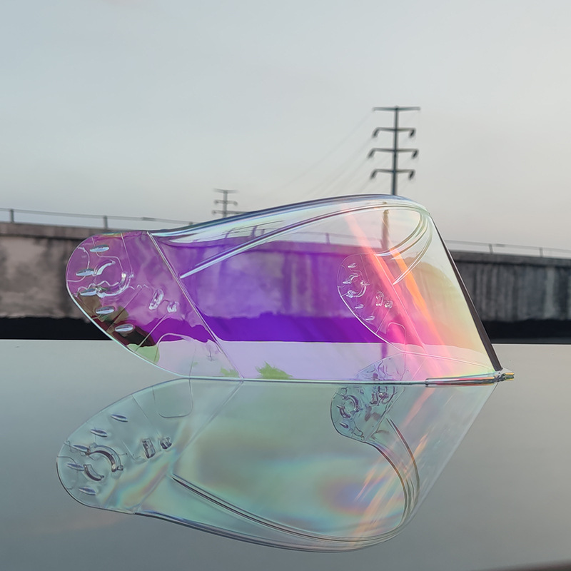 Espejo mágico colorido plateado marrón transparente de la lente del casco de ORZ 966