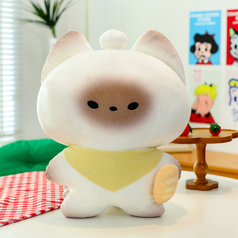 女の子と同じかわいい焼きパン猫ぬいぐるみペンダント超かわいい人形ベッド女の子装飾ギフト|undefined
