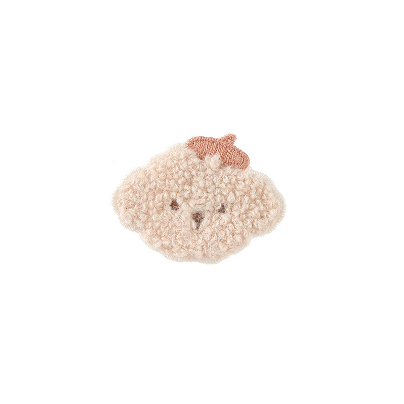 漫画の子犬刺繍ステッカーかわいい動物ぬいぐるみ自己粘着パッチパッチステッカー子供服アクセサリー|undefined