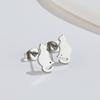 Fashionable accessory, cute brand earrings, rabbit, piercing, suitable for import, new collection, simple and elegant design, cat