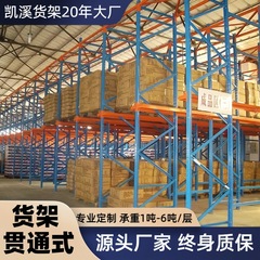 重型貫通式棚冷凍庫冷凍チェーン食品倉庫高レベルパレット荷重進入式貨物棚
