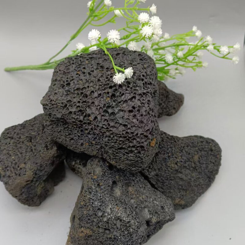 Black Volcanic Stone Lava Stone Volcanic Stone Landscaping Culture Bacteria Filtration Aquarium Large Landscaping Selected Natural Volcanic Rock