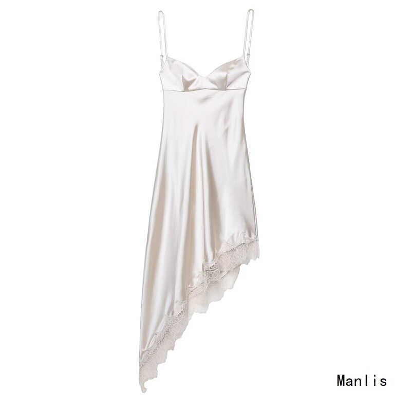 Cross-Border European and American Style 2025 New Fashion Elegant Women's Clothing Wholesale Lace Silk Satin Texture Dress K4-23400 Cross-Border European and American Style 2025 New Fashion Elegant Women's Clothing Wholesale Lace Silk Satin Texture Dress K4-23400