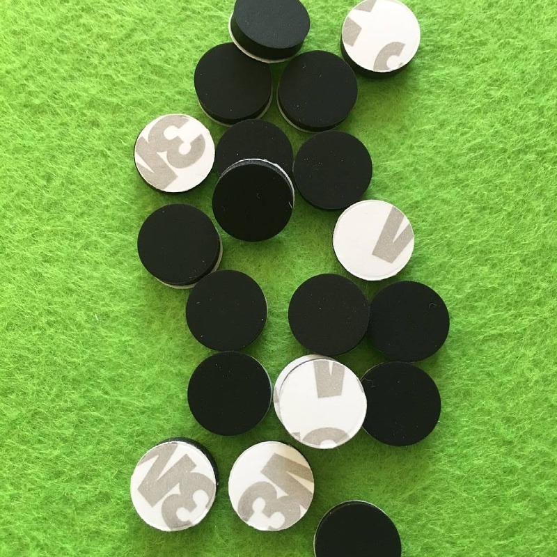 电器炸锅防滑圆形12黑色硅胶脚垫 自粘 防震 耐压耐磨EVA脚垫泡棉