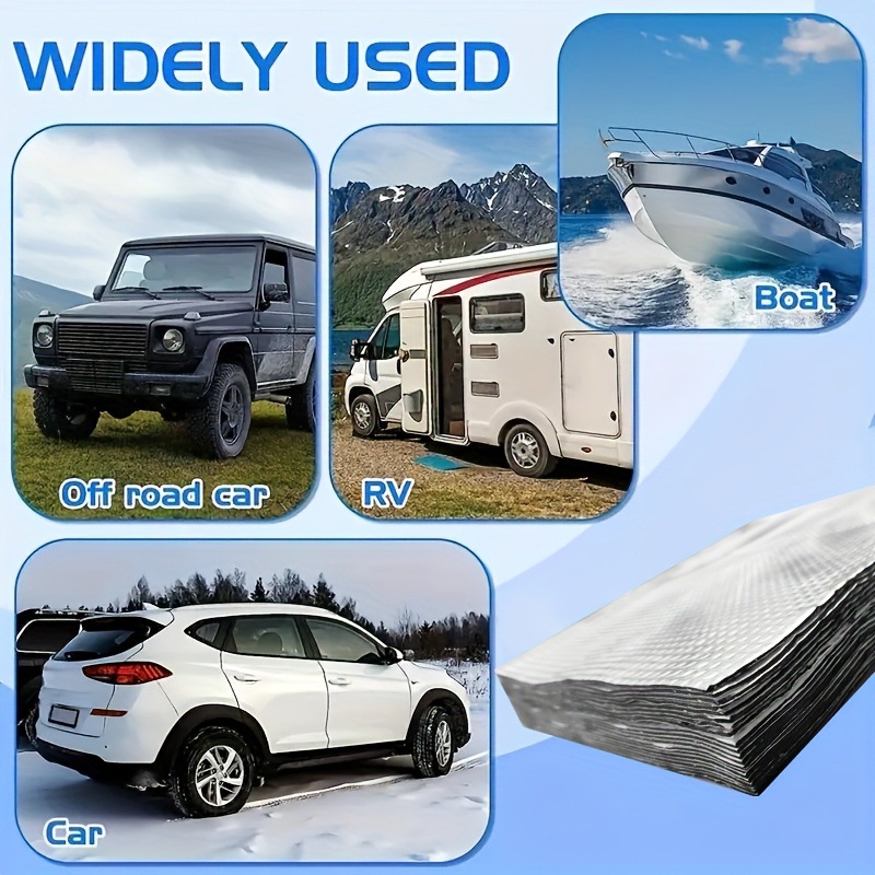Cross-Border Temu E-Commerce Specializes in Small Pieces of Automotive Butyl Rubber Sound Insulation and Shock-Absorbing Plates, Environmentally Friendly Damping Sheet Materials in Stock