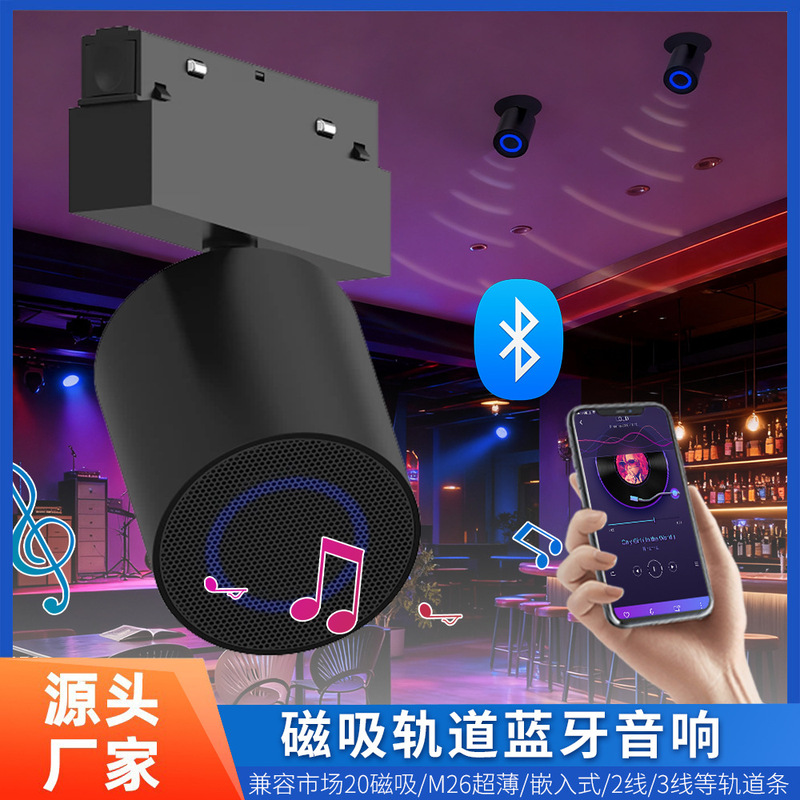 Track/Embedded/Ceiling Bluetooth Speaker Magnetic Rail Bluetooth Speaker Clothing Store Speaker Commercial Home Speaker Track/Embedded/Ceiling Bluetooth Speaker Magnetic Rail Bluetooth Speaker Clothing Store Speaker Commercial Home Speaker