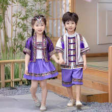 61儿童民族风服装异域风情演出服男女童舞蹈表演服中国风超仙汉服