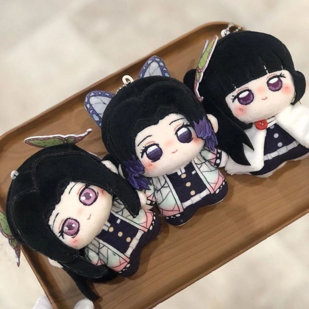 Demon Slayer Shinobu Kocho Kaname Miku Character 10cm Nunu-style Printed Cotton Doll 2D Fan Art Pendant