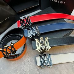 高級感AMR新型本革ベルト韓国式外国貿易若者ビジネスカジュアルデニムベルト現物