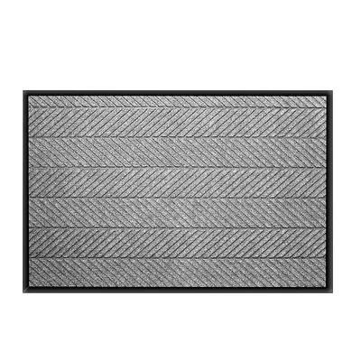 Commercial Welcome Logo Tire Pattern Floor Mat Hotel Entry-Level Dust Removal Water-Absorbent Non-Slip Floor Mat Wear-Resistant Wheel Pattern Carpet (Avtomobil döşəmə paspasları) - light-gray-thickened-60cm-90cm-including-edge-loss