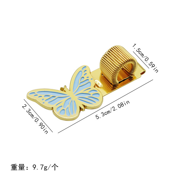 Butterfly pen clip