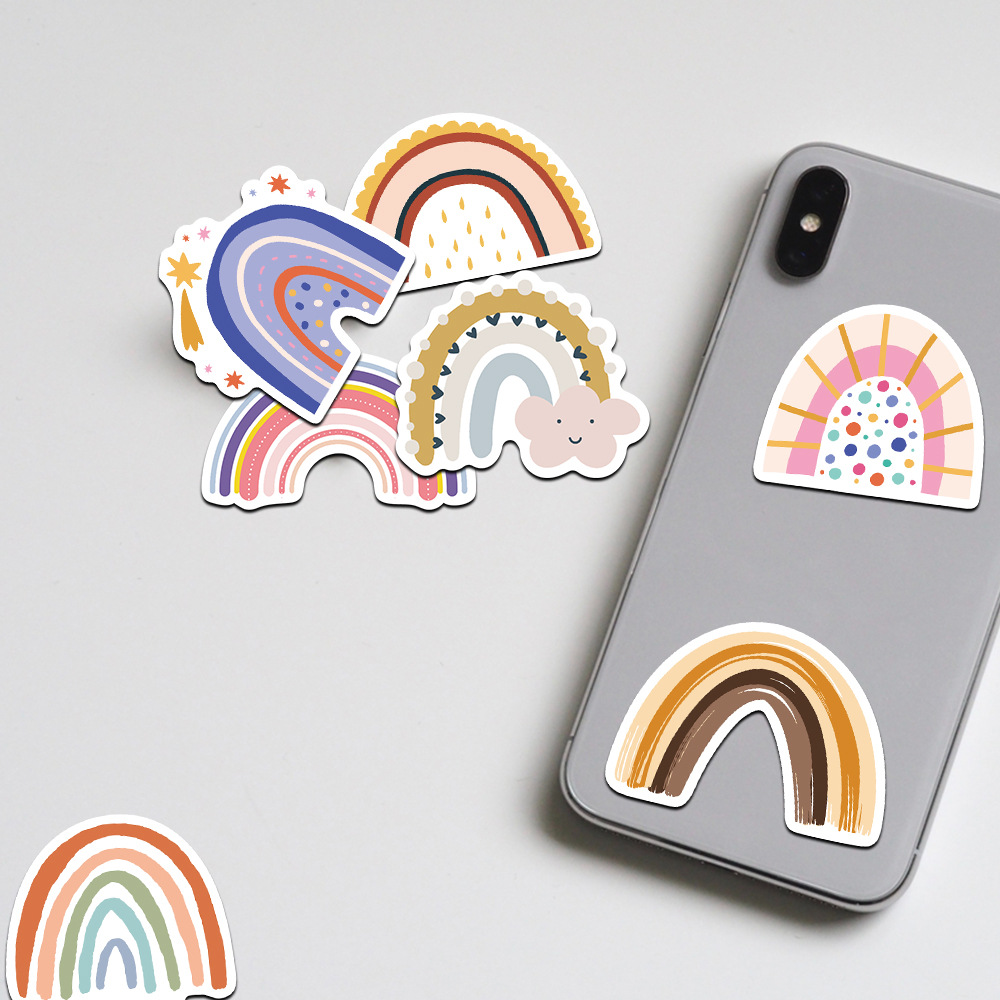 60 unidades de color fresco Hongqiao pegatinas ins graffiti equipaje teléfono móvil taza de agua casco ordenador impermeable pegatinas