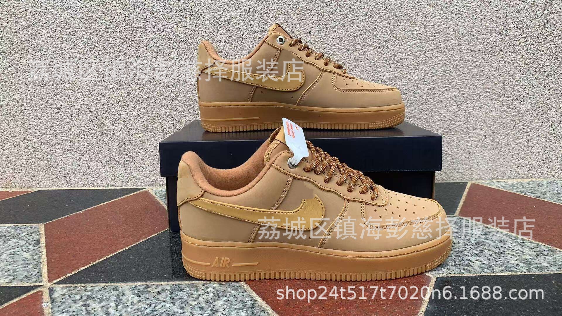 Precio de fábrica Putian puro nivel de cabeza original AF1 Halloween trigo negro y blanco panda baja fuerza aérea No. 1 comercio exterior transfronterizo