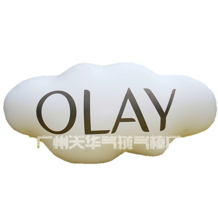 Forma de nube de PVC personalizada aire flotante Bola de elevación grande en forma de aire flotante modelo de nube de publicidad de dibujos animados