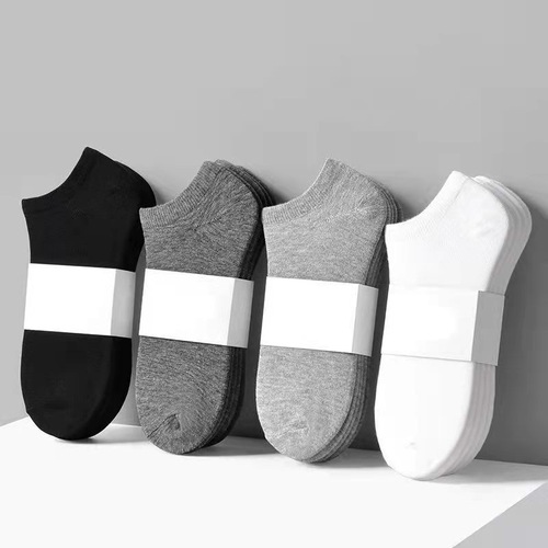 One-piece unisex four-season anti-odor and sweat-absorbent short-cuff socks, disposable socks for men, promotional item, cotton socks