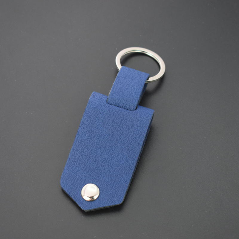 Transfronterizos en blanco de transferencia térmica de cuero desmontable llavero láser multifuncional DIY cuero llave sobre impresión foto
