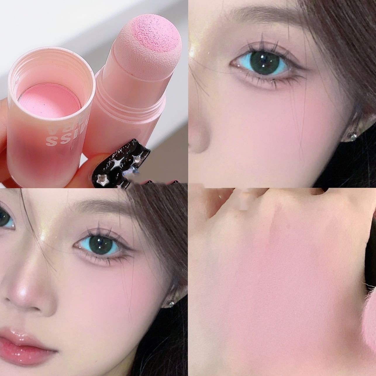 Cute Solid Color Plastic Blusher display picture 5