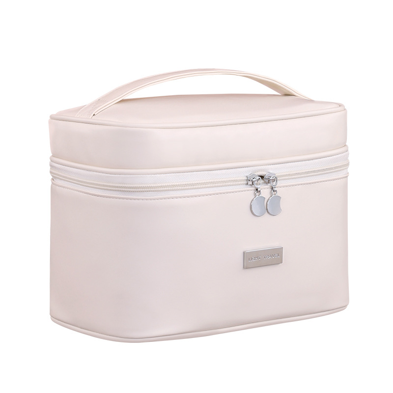 Bolsa de maquillaje de división para mujeres 2025 nuevo paquete de maquillaje de alta gama de gran capacidad bolsa de almacenamiento portátil de viaje bolsa de lavado de mano