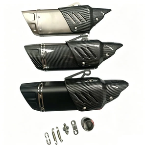 Ninja250 400 Z900 RC R6 üçün modifikasiyalı bucaqlı dörd borulu motosiklet səsboğucusu