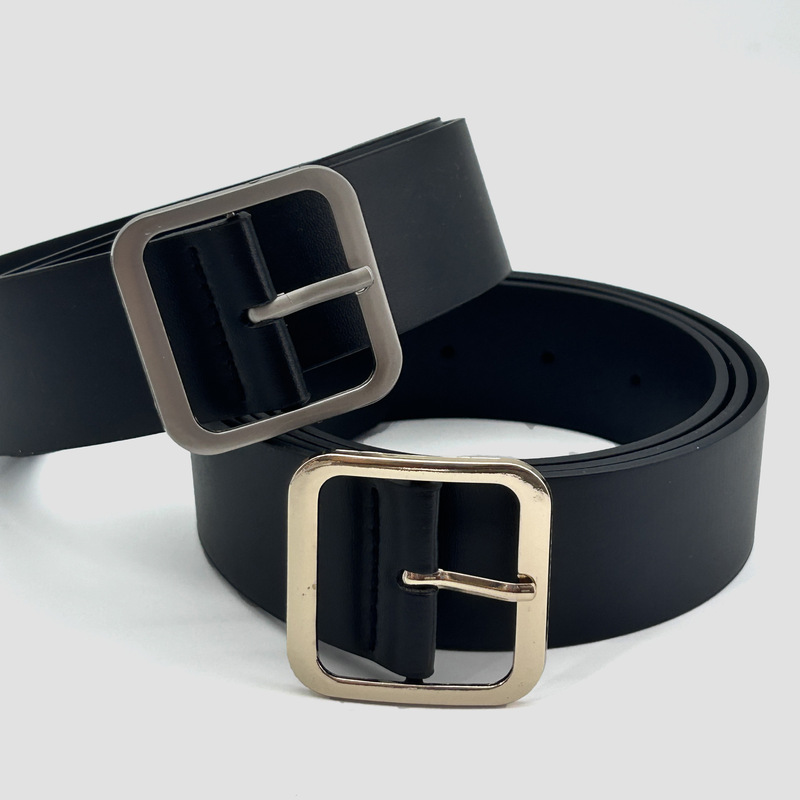 Women's Slimming Wide Belt, Vintage Square Buckle, Belt for Dress Decoration, Versatile for Coats, Wholesale