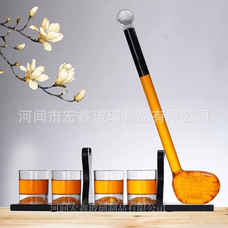 厂家直销高尔夫造型泡酒器高硼硅玻璃酒瓶个性创意空酒瓶加工批发