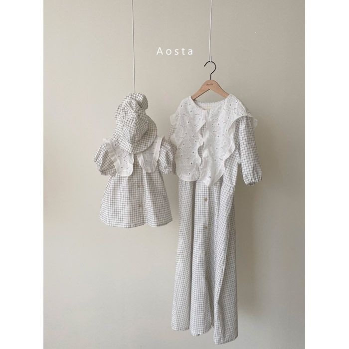 2022 Summer Matching Set: Stylish Blue Collared Dress and Shorts for Boys and Girls - Trendy Korean Style