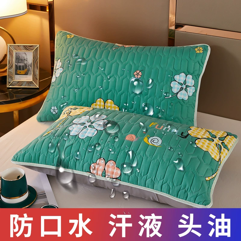 Waterproof quilted cartoon protective pillowcase, Amazon